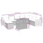 Set de sofás de jardín 8 piezas y cojines ratán sintético negro by , Garden sets - Ref: Foro24-3274094, Price: 543,58 €, Disc...