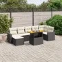 Set de sofás de jardín 8 piezas y cojines ratán sintético negro by , Garden sets - Ref: Foro24-3275597, Price: 498,10 €, Disc...