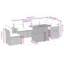 Set de comedor de jardín 7 pzas y cojines ratán sintético negro by , Garden sets - Ref: Foro24-3273541, Price: 454,98 €, Disc...