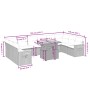 Set de sofás de jardín 11 pzas y cojines ratán sintético negro by , Garden sets - Ref: Foro24-3273687, Price: 743,40 €, Disco...