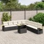 Garden sofa set 11 pieces and black synthetic rattan cushions by , Garden sets - Ref: Foro24-3273702, Price: 702,07 €, Discou...