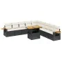 Garden sofa set 11 pieces and black synthetic rattan cushions by , Garden sets - Ref: Foro24-3273702, Price: 702,07 €, Discou...