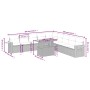 Garden sofa set 11 pieces and black synthetic rattan cushions by , Garden sets - Ref: Foro24-3273702, Price: 664,90 €, Discou...