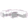 Garden sofa set 11 pieces and black synthetic rattan cushions by , Garden sets - Ref: Foro24-3273702, Price: 702,07 €, Discou...