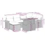 Garten-Essgruppe 7-teilig mit schwarzen Polstern aus synthetischem Rattan. von , Gartensets - Ref: Foro24-3273618, Preis: 459...