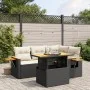 Gartenmöbel-Set 5-teilig mit schwarzen Polstern aus synthetischem Rattan von , Gartensets - Ref: Foro24-3273499, Preis: 368,6...