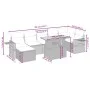 Set de sofás de jardín 8 piezas y cojines ratán sintético negro by , Garden sets - Ref: Foro24-3275709, Price: 511,47 €, Disc...