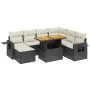 Set de sofás de jardín 8 piezas y cojines ratán sintético negro de , Conjuntos de jardín - Ref: Foro24-3275716, Precio: 514,0...