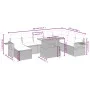 Set de sofás de jardín 8 piezas y cojines ratán sintético negro by , Garden sets - Ref: Foro24-3275737, Price: 550,84 €, Disc...