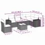 Garten-Essgruppe 7-teilig mit schwarzen Polstern aus synthetischem Rattan. von , Gartensets - Ref: Foro24-3254972, Preis: 470...