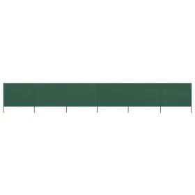 Paravientos de playa de 6 paneles tela verde 800x160 cm de vidaXL, Sombrillas - Ref: Foro24-47181, Precio: 93,75 €, Descuento: %