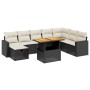 Set de sofás de jardín 8 piezas y cojines ratán sintético negro by , Garden sets - Ref: Foro24-3271448, Price: 524,01 €, Disc...