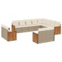 12-teiliges Gartensofa-Set und Kissen aus braunem Kunststoff-Rattan. von , Gartensets - Ref: Foro24-3228193, Preis: 817,85 €,...