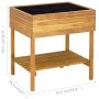 Solid acacia wood raised planter 78.5x58.5x78.5 cm by vidaXL, Pots and planters - Ref: Foro24-46584, Price: 98,80 €, Discount: %