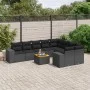 Set de sofás de jardín 10 pzas cojines ratán sintético negro by , Garden sets - Ref: Foro24-3257931, Price: 651,05 €, Discoun...
