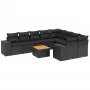 Set de sofás de jardín 10 pzas cojines ratán sintético negro by , Garden sets - Ref: Foro24-3257931, Price: 651,05 €, Discoun...