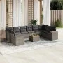 Set de sofás de jardín 11 pzas y cojines ratán sintético gris by , Garden sets - Ref: Foro24-3257950, Price: 667,90 €, Discou...