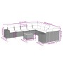 Gartensofagarnitur 11-teilig mit grauen Polstern aus synthetischem Rattan von , Gartensets - Ref: Foro24-3257971, Preis: 646,...