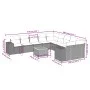 Set de sofás de jardín 11 pzas y cojines ratán sintético gris by , Garden sets - Ref: Foro24-3257971, Price: 667,90 €, Discou...