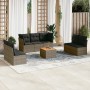 Set de sofás de jardín 8 pzas y cojines ratán sintético gris by , Garden sets - Ref: Foro24-3255899, Price: 453,48 €, Discoun...