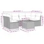 Set de sofás de jardín 7 piezas con cojines ratán PE gris by , Garden sets - Ref: Foro24-3255892, Price: 396,41 €, Discount: %