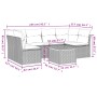 Set de sofás de jardín 7 piezas con cojines ratán PE gris by , Garden sets - Ref: Foro24-3255892, Price: 402,53 €, Discount: %
