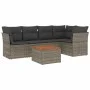 Gartenmöbel-Set, 6-teilig, mit grauen Polstern aus synthetischem Rattan. von , Gartensets - Ref: Foro24-3255962, Preis: 359,7...