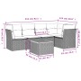 Gartenmöbel-Set, 6-teilig, mit grauen Polstern aus synthetischem Rattan. von , Gartensets - Ref: Foro24-3255962, Preis: 359,5...