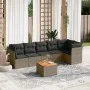 Set de sofás de jardín 7 piezas con cojines ratán PE gris de , Conjuntos de jardín - Ref: Foro24-3255983, Precio: 412,90 €, D...