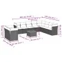 Gartensofa-Set 11-teilig mit Kissen aus synthetischem Rattan in Beige. von , Gartensets - Ref: Foro24-3256051, Preis: 719,83 ...