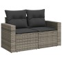 7-teiliges Gartensofa-Set mit grauen PE-Rattan-Kissen. von , Gartensets - Ref: Foro24-3256466, Preis: 438,90 €, Rabatt: %