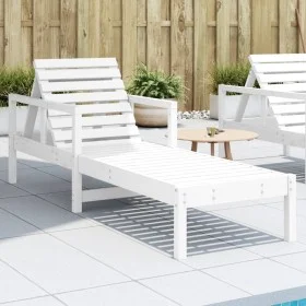 Massive Pinienholz-Liege in Weiß 199,5x62x55 cm von , Liegen - Ref: Foro24-832539, Preis: 100,74 €, Rabatt: %