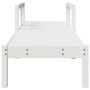 Tumbona de madera maciza de pino blanca 199,5x62x55 cm de , Tumbonas - Ref: Foro24-832539, Precio: 101,64 €