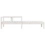 Tumbona de madera maciza de pino blanca 199,5x62x55 cm de , Tumbonas - Ref: Foro24-832539, Precio: 101,64 €