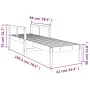 Massive Pinienholz-Liege in Weiß 199,5x62x55 cm von , Liegen - Ref: Foro24-832539, Preis: 100,74 €, Rabatt: %