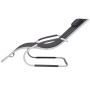 Aluminum sun lounger with black textilene cushion by vidaXL, Loungers - Ref: Foro24-47777, Price: 115,77 €, Discount: %