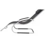 Aluminum sun lounger with black textilene cushion by vidaXL, Loungers - Ref: Foro24-47777, Price: 113,50 €, Discount: %