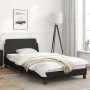 Bed frame with black synthetic leather headboard 100x200cm by , Beds and slatted bases - Ref: Foro24-373138, Price: 89,75 €, ...