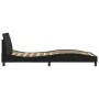 Bed frame with black synthetic leather headboard 100x200cm by , Beds and slatted bases - Ref: Foro24-373138, Price: 89,75 €, ...