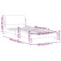 Bettgestell mit weißem und schwarzem Kunstleder-Kopfteil von , Betten und Lattenroste - Ref: Foro24-373144, Preis: 113,39 €, ...