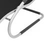 Aluminum sun lounger with black textilene cushion by vidaXL, Loungers - Ref: Foro24-47777, Price: 113,50 €, Discount: %