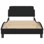 Bettgestell mit schwarzem Stoffkopfteil 100x200 cm von , Betten und Lattenroste - Ref: Foro24-373127, Preis: 113,49 €, Rabatt: %