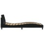 Bed frame with black fabric headboard 100x200 cm by , Beds and slatted bases - Ref: Foro24-373127, Price: 113,49 €, Discount: %
