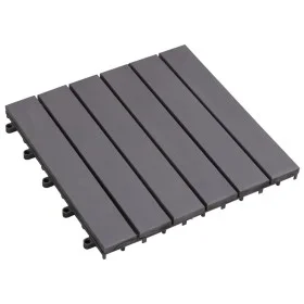 Terrace tiles 10 pcs washed gray acacia wood 30x30 cm by vidaXL, Floors and carpets - Ref: Foro24-46586, Price: 56,07 €, Disc...