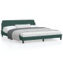 Estructura cama con cabecero terciopelo verde oscuro 180x200 cm de , Camas y somieres - Ref: Foro24-373235, Precio: 168,66 €,...
