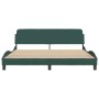 Estructura cama con cabecero terciopelo verde oscuro 180x200 cm de , Camas y somieres - Ref: Foro24-373235, Precio: 168,66 €,...