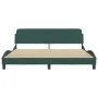 Estructura cama con cabecero terciopelo verde oscuro 180x200 cm de , Camas y somieres - Ref: Foro24-373235, Precio: 165,69 €,...