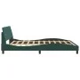 Estructura cama con cabecero terciopelo verde oscuro 180x200 cm de , Camas y somieres - Ref: Foro24-373235, Precio: 165,69 €,...
