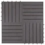 Terrassenplatten 10 Stück gewaschenes graues Akazienholz 30x30 cm von vidaXL, Böden und Teppiche - Ref: Foro24-46586, Preis: ...