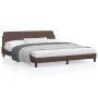 Braun 180x200 cm Kunstleder-Kopfteil-Bettgestell von , Betten und Lattenroste - Ref: Foro24-373240, Preis: 160,43 €, Rabatt: %
